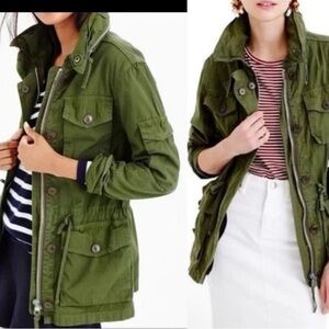 J.Crew women's green field mechanic utility jacket